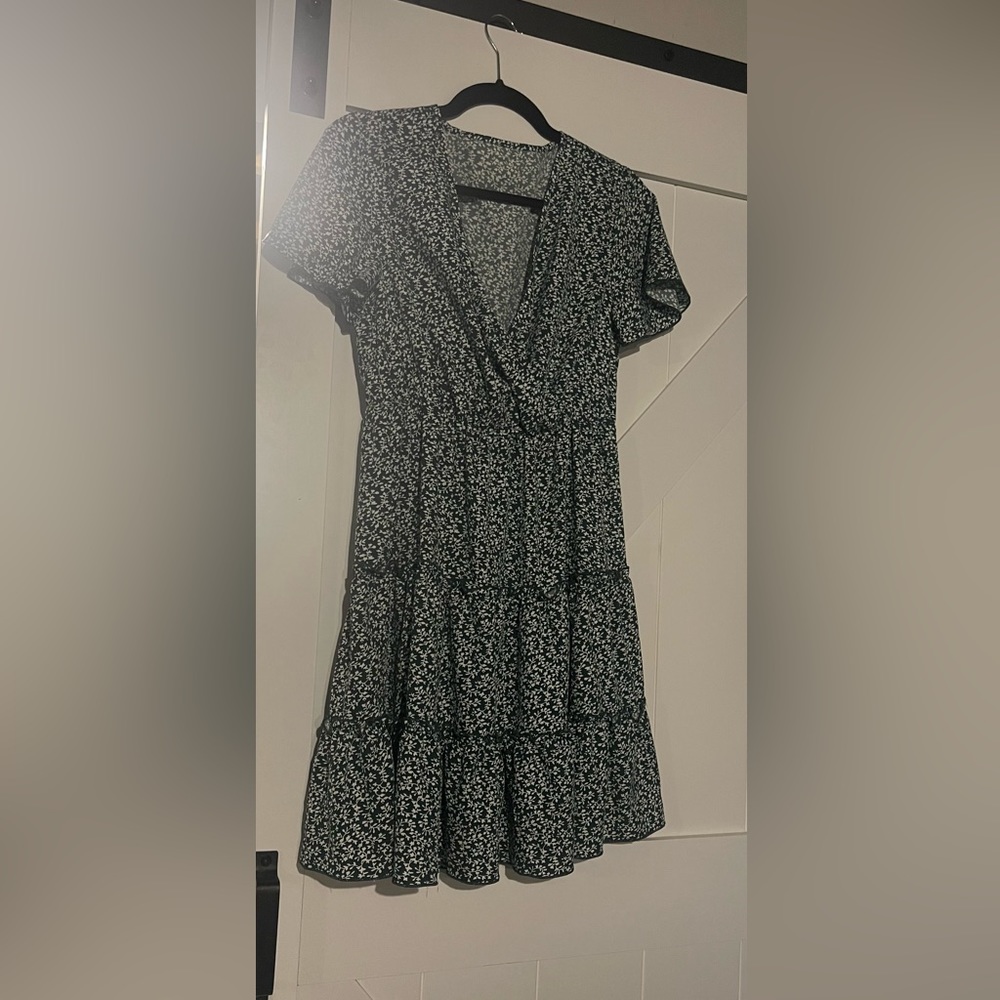 Green Floral Dress